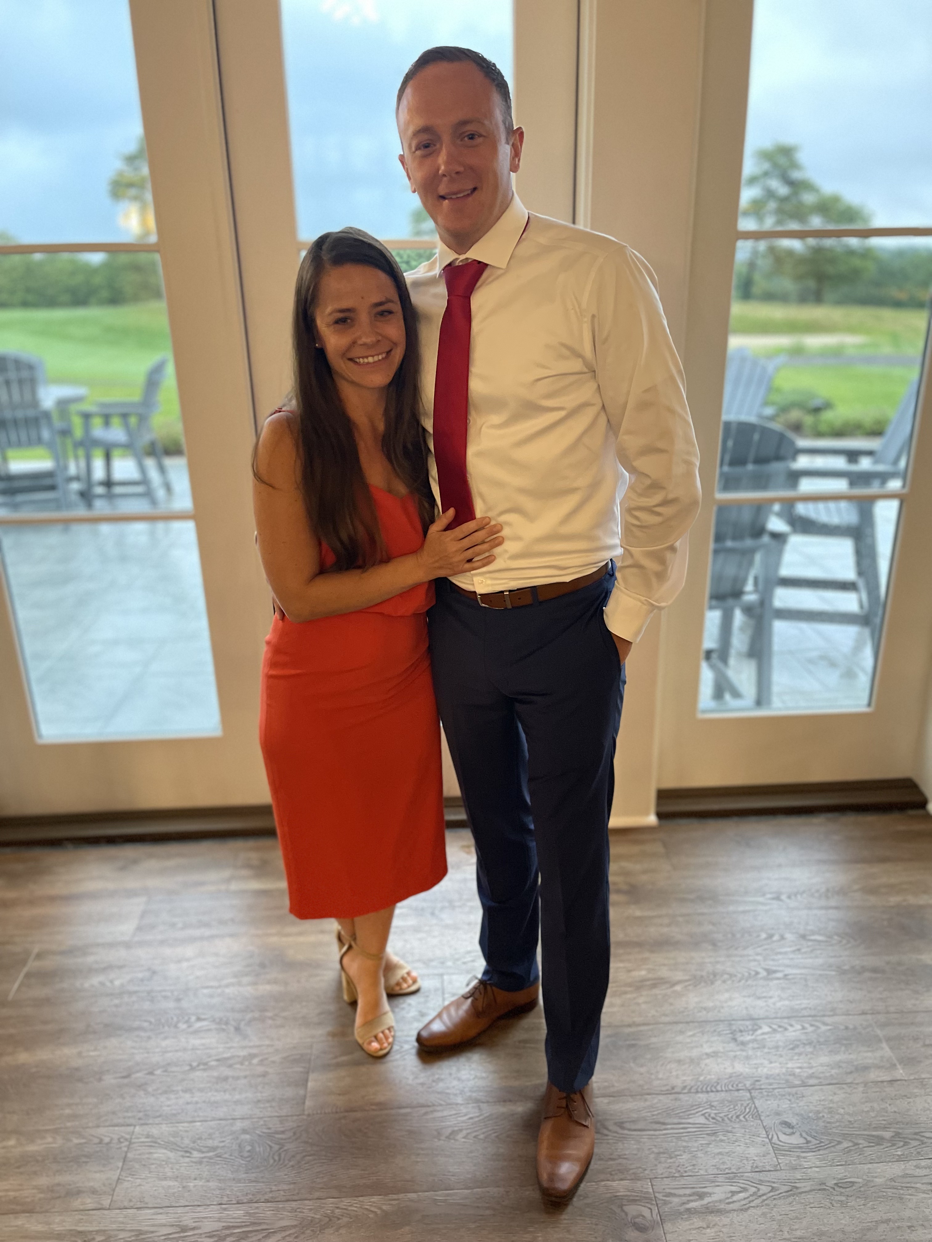 John-Paul Dorais with his wife